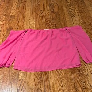 Rachel Kate Woman’s Pink Off Shoulder Top Size s